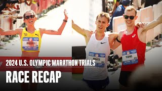 2024 US Olympic Marathon Trials Recap [upl. by Anaehr]