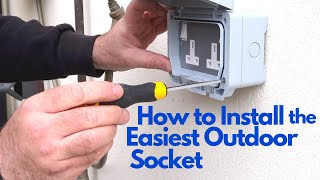 How to Install the Easiest Outdoor Socket [upl. by Aicirpac361]