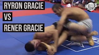 Ryron Gracie vs Rener Gracie REAL MATCH [upl. by Nirred902]