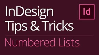 InDesign Numbered Lists  Right Align Align on Period or Decimal Point [upl. by Eads]