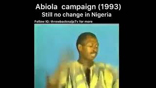 1993 MKO Abiola Powerful Campaign Advert [upl. by Anitahs11]