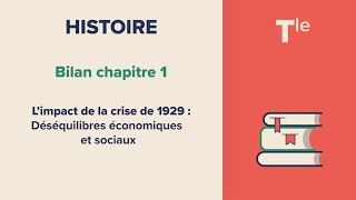 Limpact de la crise de 1929  Déséquilibres économiques et sociaux Histoire Tle [upl. by Aguayo]