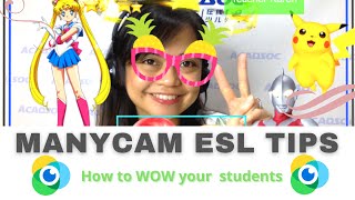 ManyCam ESL Tips  How to Wow Students with Manycam [upl. by Menzies]