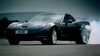 Corvette ZR1 vs Audi R8  Top Gear  BBC [upl. by Enella]