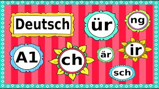 Deutsch A1 Phonetik  Aussprache  German lesson phonetics  letter combinations [upl. by Ardnuhsor]