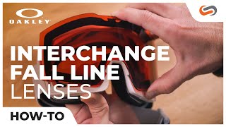 Oakley Fall Line How to Interchange Lenses  SportRx [upl. by Ahsenre]