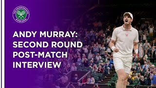 Andy Murray Second Round PostMatch Interview  Wimbledon 2021 [upl. by Myo]