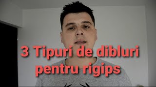 3 TIPURI DE DIBLURI PENTRU RIGIPS [upl. by Anon]