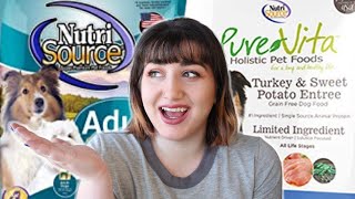 Pet Nutritionist Reviews Nutrisource and Purevita Dog Food [upl. by Ilenna444]