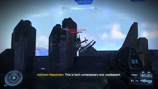 Master Chief VS Adjutant Resolution Full Fight Legendary Difficulty [upl. by Steinman105]