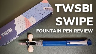 TWSBI Swipe Fountain Pen Review • New CartridgeConverter Pen from TWSBI [upl. by Yrojram]