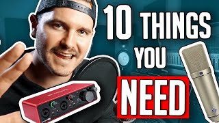 10 Things You Need In A Home Studio [upl. by Enihpesoj]