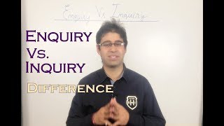 Enquiry Vs Inquiry [upl. by Eyaf595]