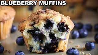 Easy Blueberry Muffins Recipe [upl. by Wein]