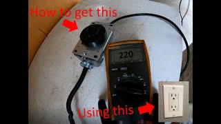 Make a 220v outlet using 110v How To [upl. by Aliemaj]