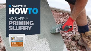 How To Apply Priming Slurry  Porcelain Paving [upl. by Elocan]