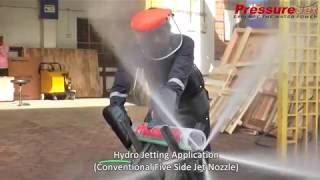 Hydro Jetting Application  All Nozzles Demonstration  PressureJet [upl. by Ernaldus]