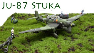 Airfix Junkers Ju87B1 Stuka 172 Build review part 2 [upl. by Ayekram]