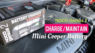 How to Charge amp Maintain Mini Cooper F56 Battery [upl. by Enaht]