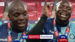 Best postmatch interview ever 🤣🙌 Akinfenwa celebrates Wycombes promotion [upl. by Ticon830]