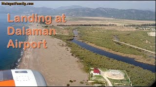 Landing at Dalaman Airport Turkey Flying EasyJet Airbus A320 HD [upl. by Oirramaj708]