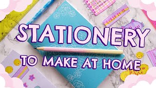 DIY STATIONERY IDEAS 3 🌜HANDMADE NOTEBOOK STICKERS PEN HOLDER🌛 HOMEMADE SCHOOL SUPPLIES [upl. by Elletnuahs]