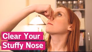 How To Clear A Stuffy Nose Instantly [upl. by Jereme]