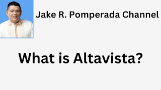 What is Altavista [upl. by Oniger]