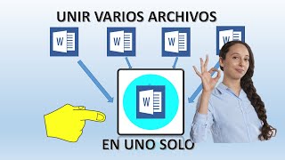 WORD UNIR VARIOS DOCUMENTOS EN UNO solo [upl. by Swagerty]