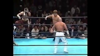 AJPW  Hayabusa amp Jinsei Shinzaki vs Tamon Honda amp Jun Izumida [upl. by Vizza627]