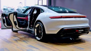 2021 Porsche Taycan  interior and Exterior Details incredible [upl. by Lalad]