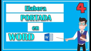 ¿Cómo hacer una PORTADA en WORD [upl. by Idelle]