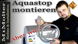 Aquastopschlauch Montieren  Anschließen von M1Molter [upl. by Sinne]