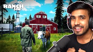 MOVING COW amp PIGS TO BARN  RANCH SIMULATOR GAMEPLAY 4 [upl. by Indys]