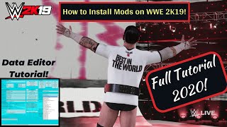 How To Install Mods in WWE 2K19  Tutorial [upl. by Aveline]