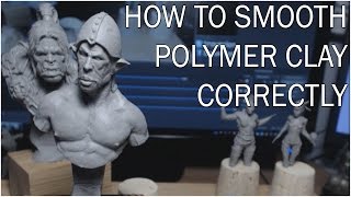 How to easily smooth PolymerClay sculpts [upl. by Luas77]