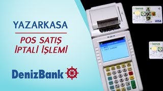 YAZARKASA POS SATIŞ İPTALİ İŞLEMİ  DenizBank [upl. by Subocaj]