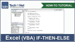 How to use the IFTHENELSE statement in Excel VBA [upl. by Honan]