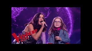 Slimane  Viens on saime  Jenifer et Emma  The Voice Kids France 2018  Finale [upl. by Segalman]