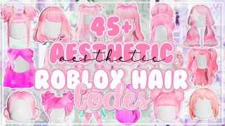 45 Aesthetic Pink hair codes for Bloxburg  Roblox Part 1 [upl. by Horwitz225]