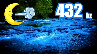 Sleeping to River Water White Noise  432 HZ Frequency  Dim Screen [upl. by Noived790]