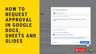 How To Request Approval In Google Docs Sheets and Slides [upl. by Robinett]