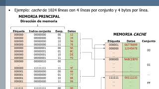 Memoria caché asociatividad [upl. by Lebar]