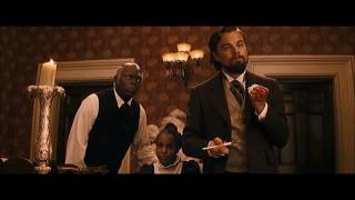 DJANGO UNCHAINED 2012 Scene quotThe right NggerquotCalvin snaps [upl. by Irish]