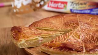 Recette de galette des rois à la frangipane HERTA® [upl. by Naujet]