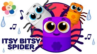 Itsy Bitsy Spider 3D Song For Children  Color Crew Babies  Itsy Bitsy Nursery Rhyme  BabyFirst [upl. by Zeuqcaj]