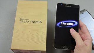 Sprint Samsung Galaxy Note 3 Unboxing and First Look [upl. by Neyuq]