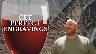 How to Laser Engrave a Wine Glass tutorial Easy amp Fast [upl. by Brainard49]