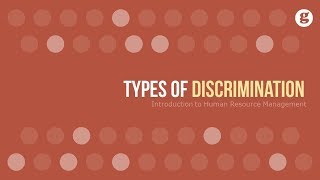 Types of Discrimination [upl. by Rellia]