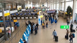 Schiphol Airport Amsterdam  Walkthrough Tour April 2018 HD [upl. by Ennasor]